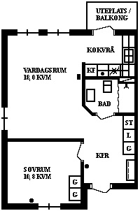 Teaterallén 88 C, bild 1 av 1